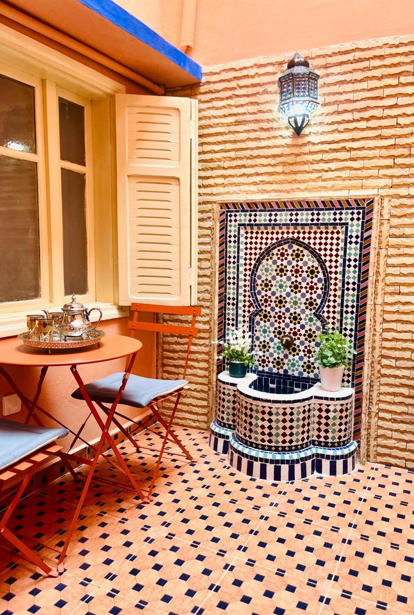 Apartment With Ac, Patio And Rooftop Appartement Climatise Avec Patio Et Toit Terrasse Marrakesh Esterno foto